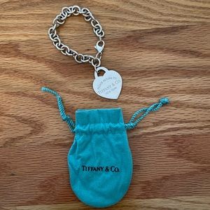 Tiffany silver heart bracelet